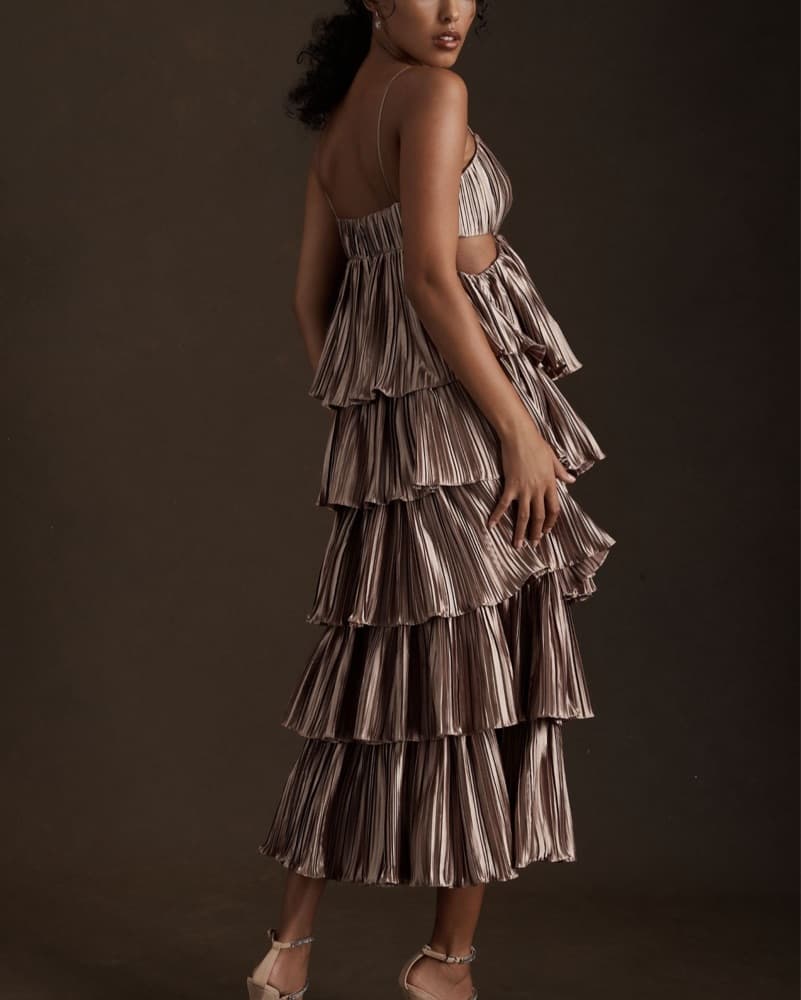 BHLDN Pleated Midi Dress - Image 2