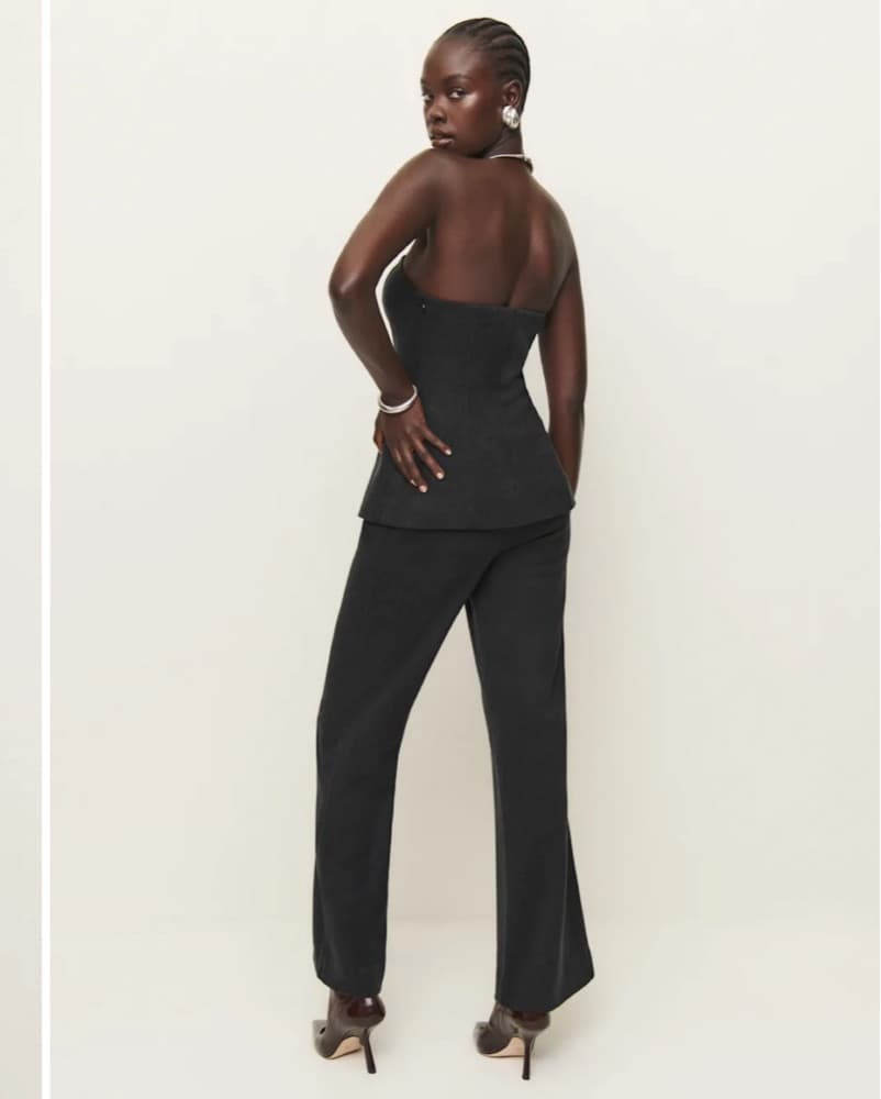 Reformation Charcoal Pears Knit Two Piec - Image 3