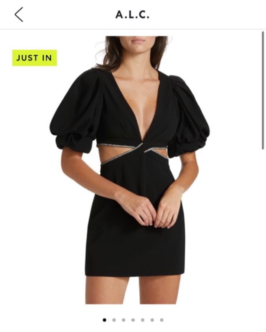 A.L.C Black Cut Out Dress - Image 2