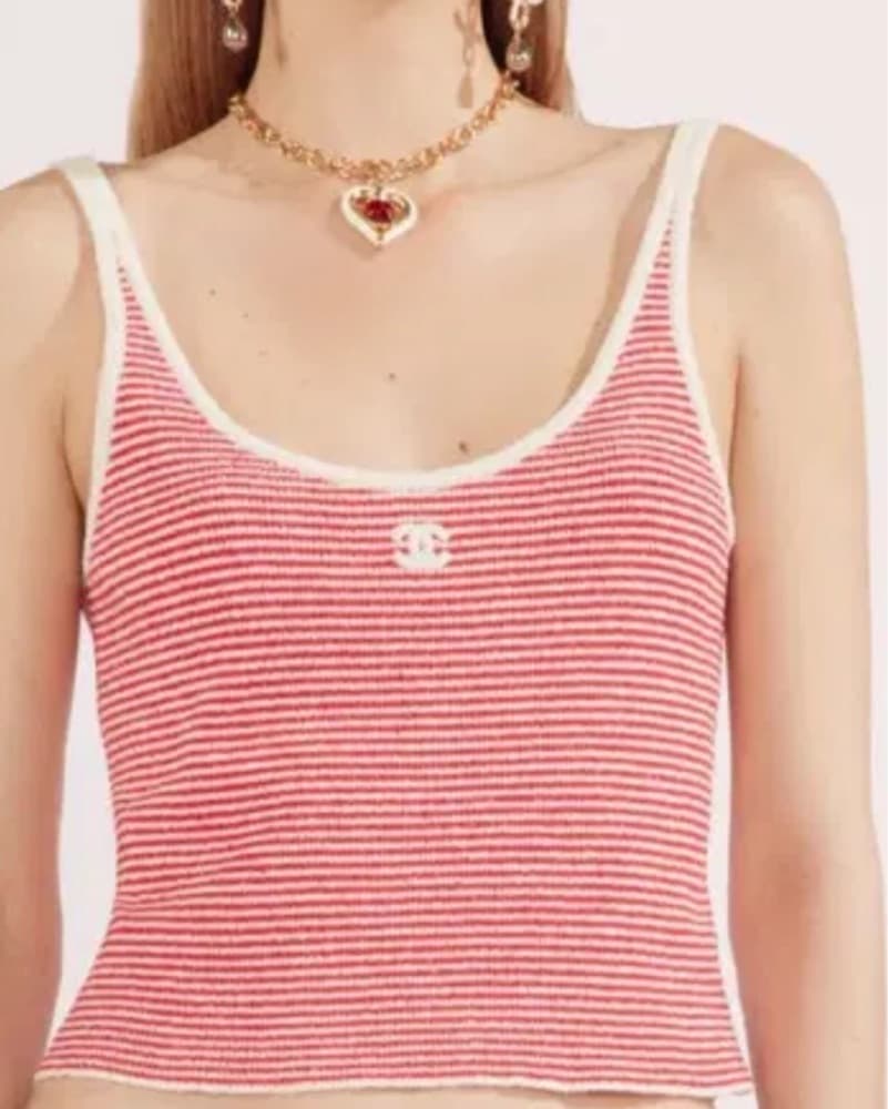 Chanel knit tank top - Image 2
