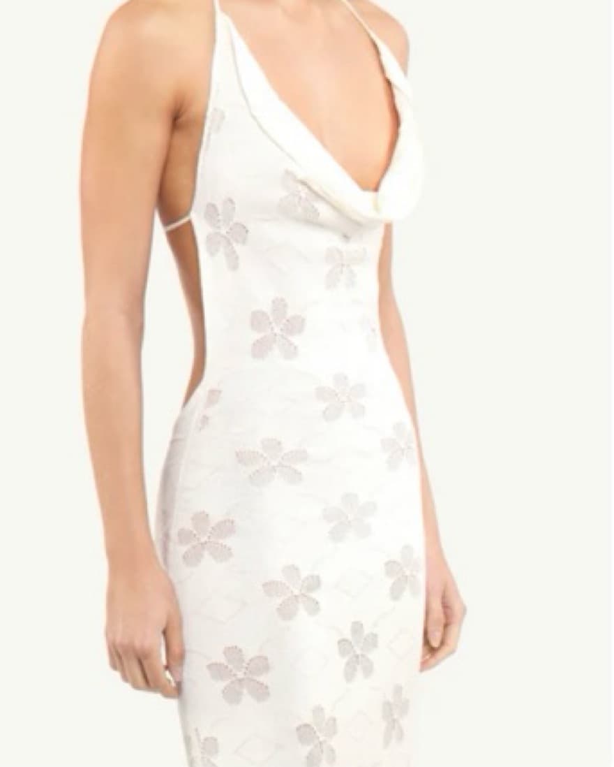 Asta Resort White Backless Dress - Image 1