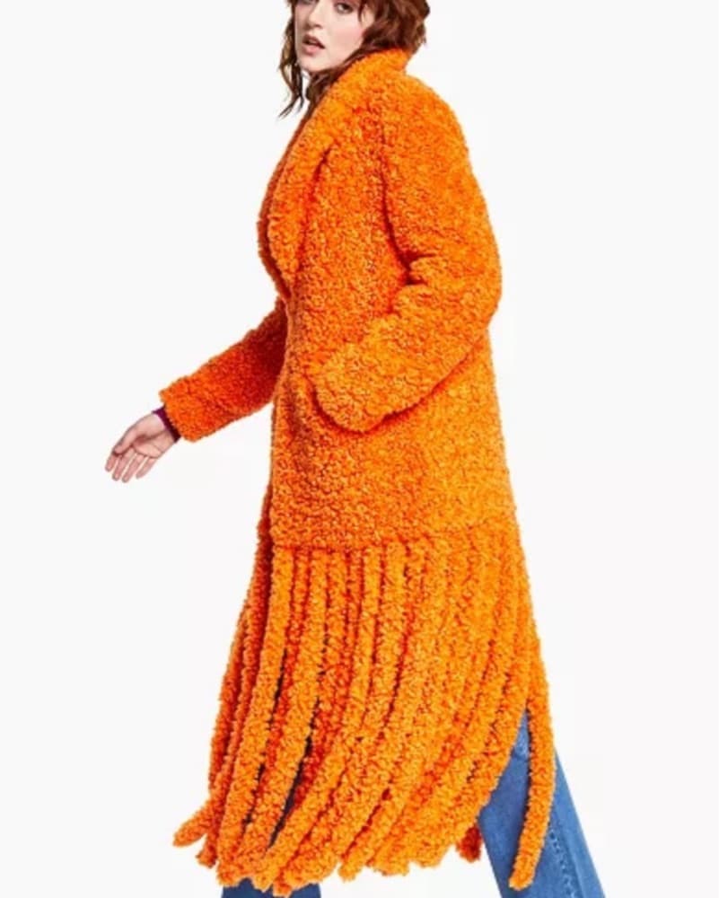 Bottega Lookalike Orange Coat  - Image 4