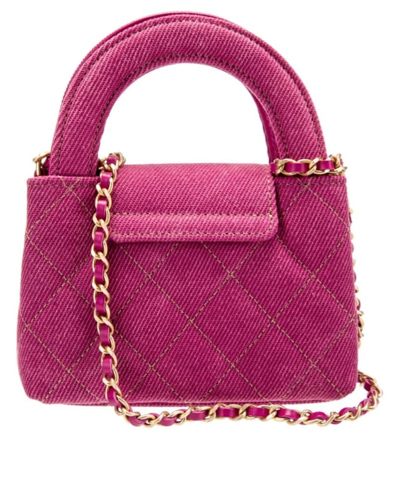 Chanel Nano “Mini Kelly” Pink Denim  - Image 4