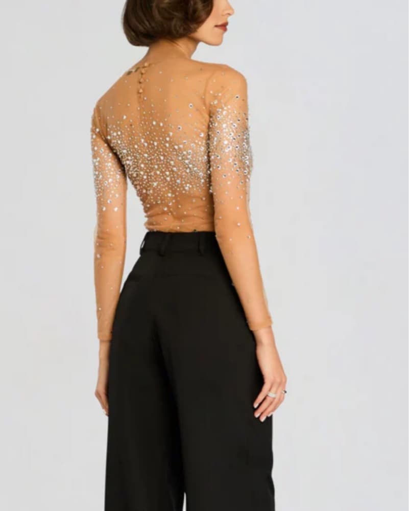Retrofete Nea Crystal Embellished Top XS - Image 5