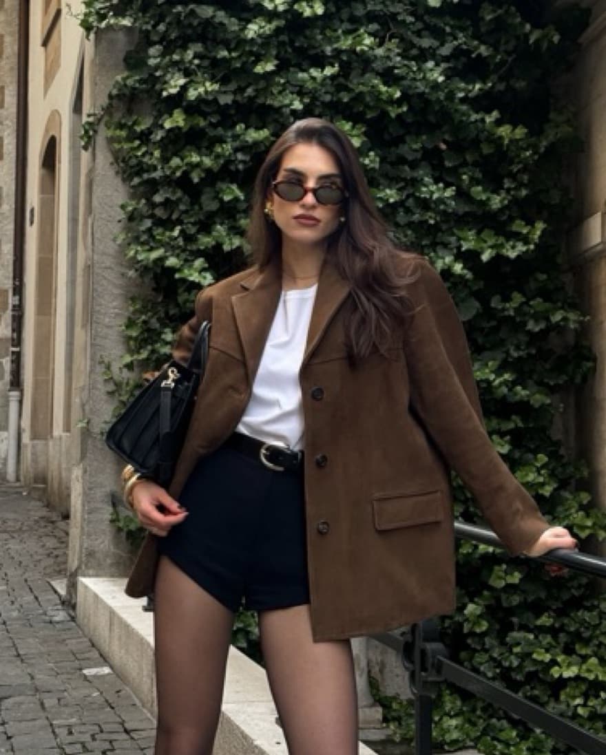 Source Unknown Hailey Lambskin Blazer - Image 1