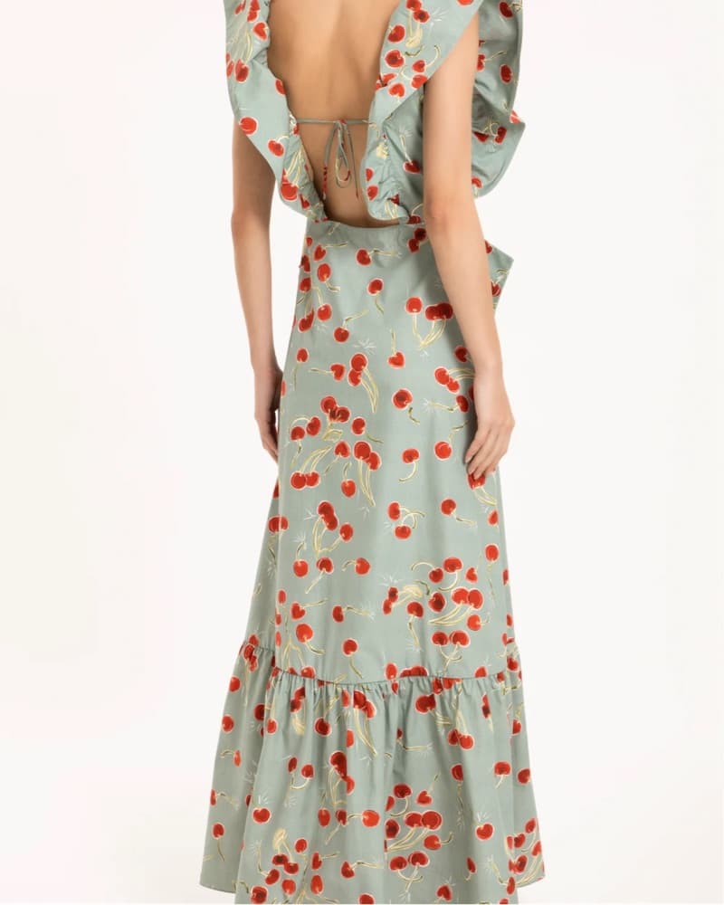 Adriana Degreas Cherry Dress (small)  - Image 2