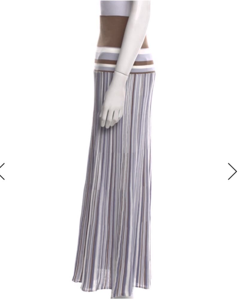  Striped Maxi Skirt - Image 2