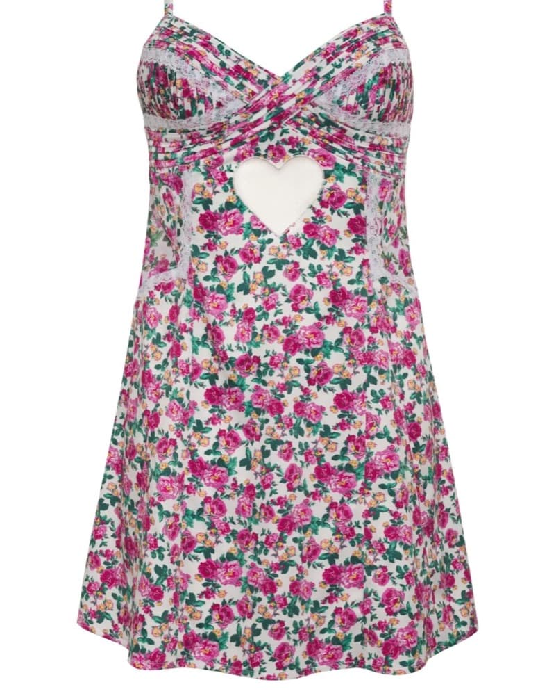 For Love And Lemons Floral Heart Dress  - Image 4