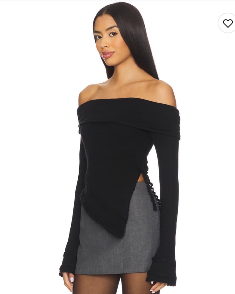 Soler Top In Black  - Image 3