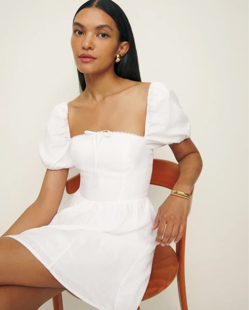 Reformation Malvina Linen Dress - Image 2