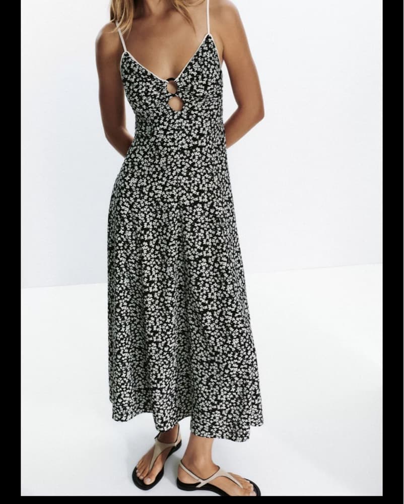 Floral Print Midi Dress - Image 2