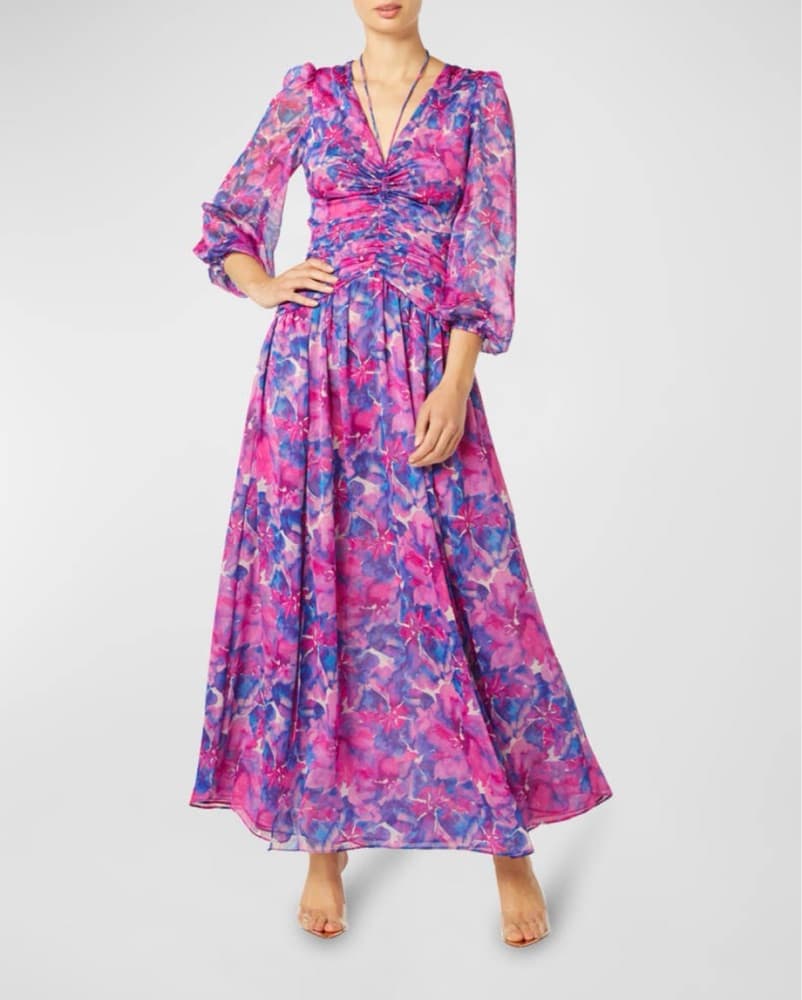 Misa Los Angeles Imelda Halter Floral  - Image 1