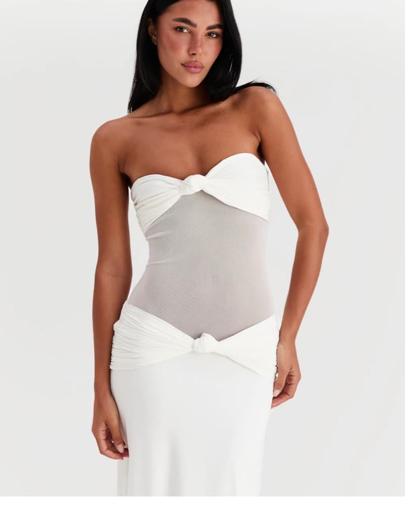 Shasha Therese White Maxi Dr  - Image 3