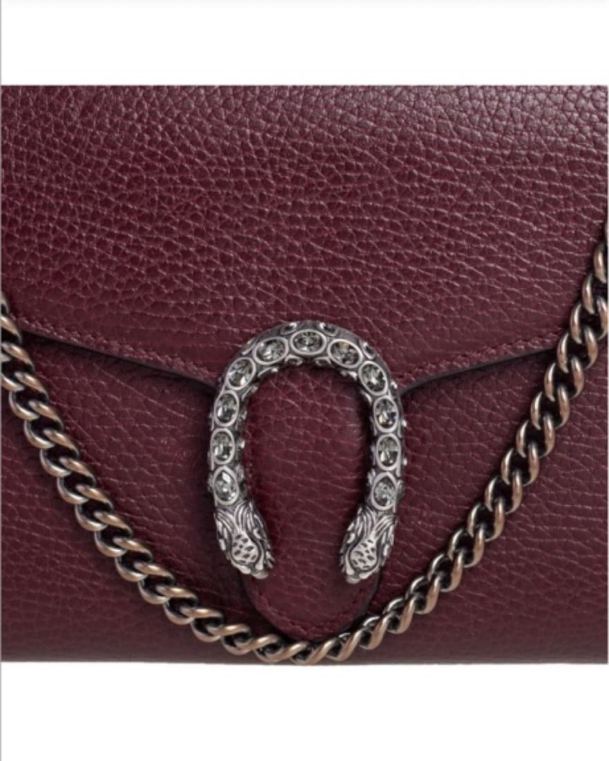 Gucci Dionysus Wallet On Chain Burgundy - Image 2