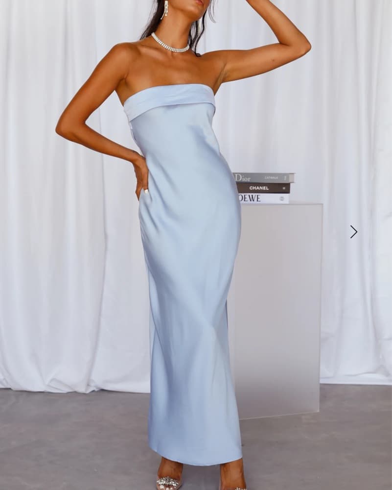 Elegant Strapless Maxi Dress - Image 1