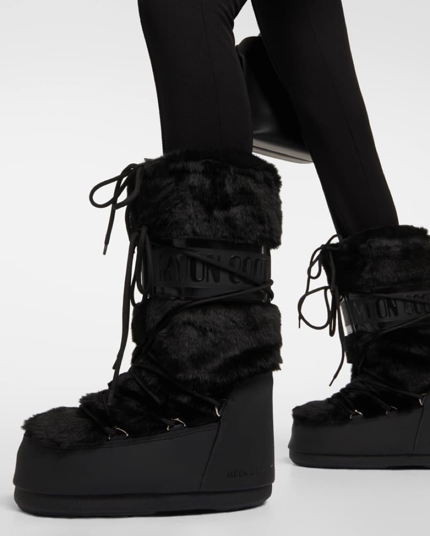 MOON BOOT Icon faux fur-trimmed 39  - Image 3
