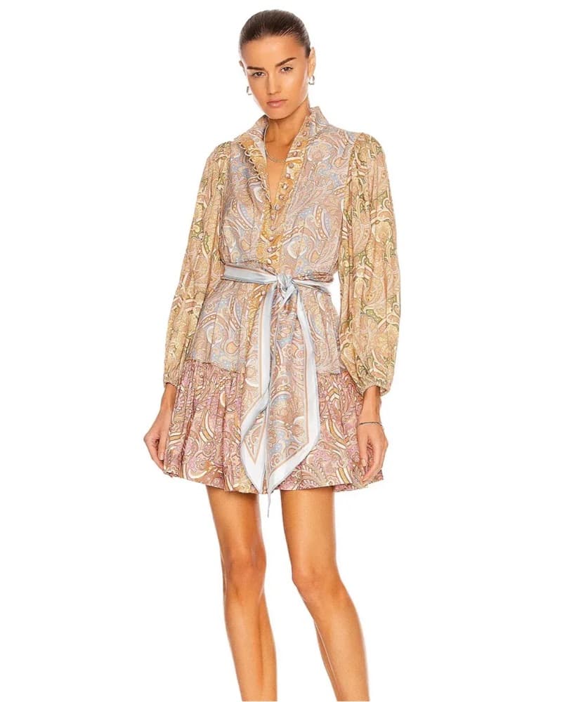 Zimmermann Silk Tempo Mini Dress - Image 5