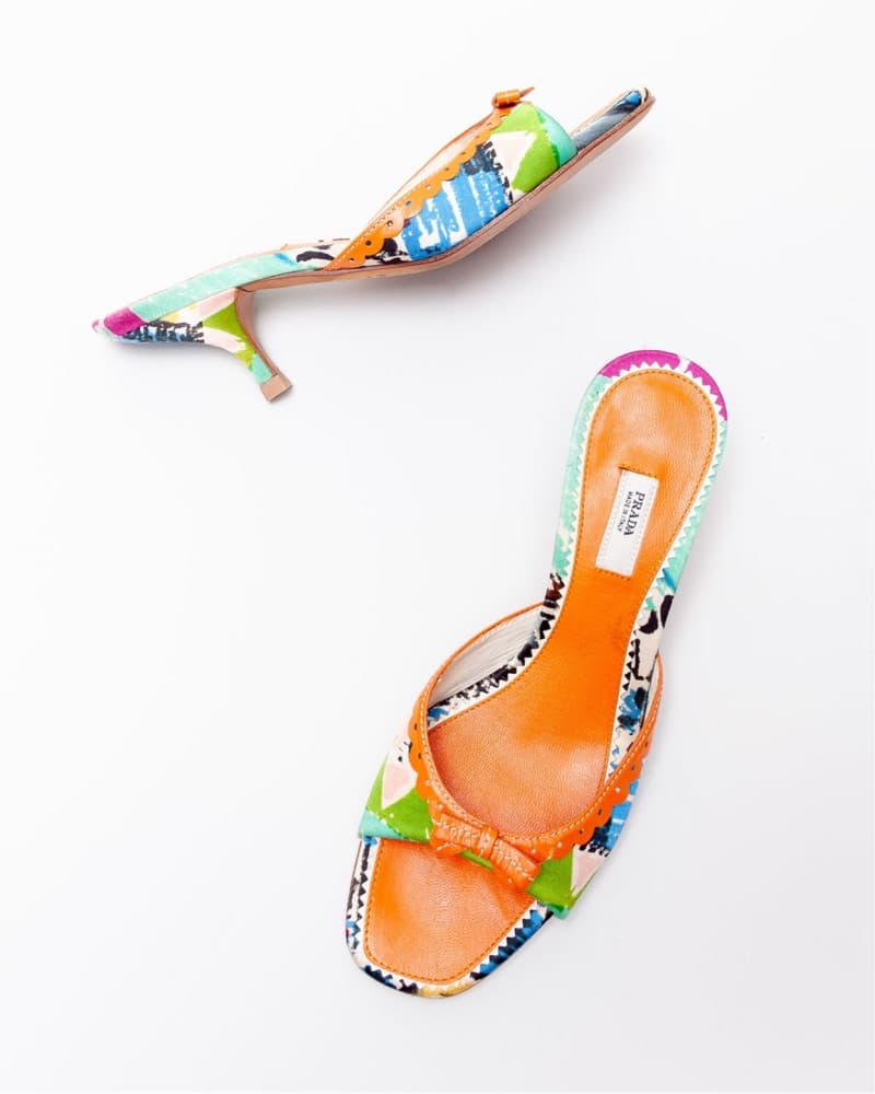 *VINTAGE* Rare Prada Bow Kitten Heels - Image 4