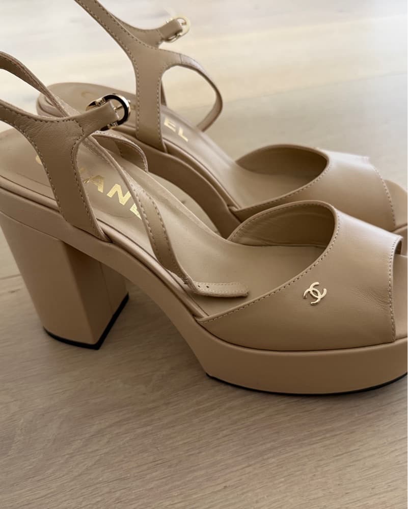 Elegant Chanel Platform Heels - Image 3