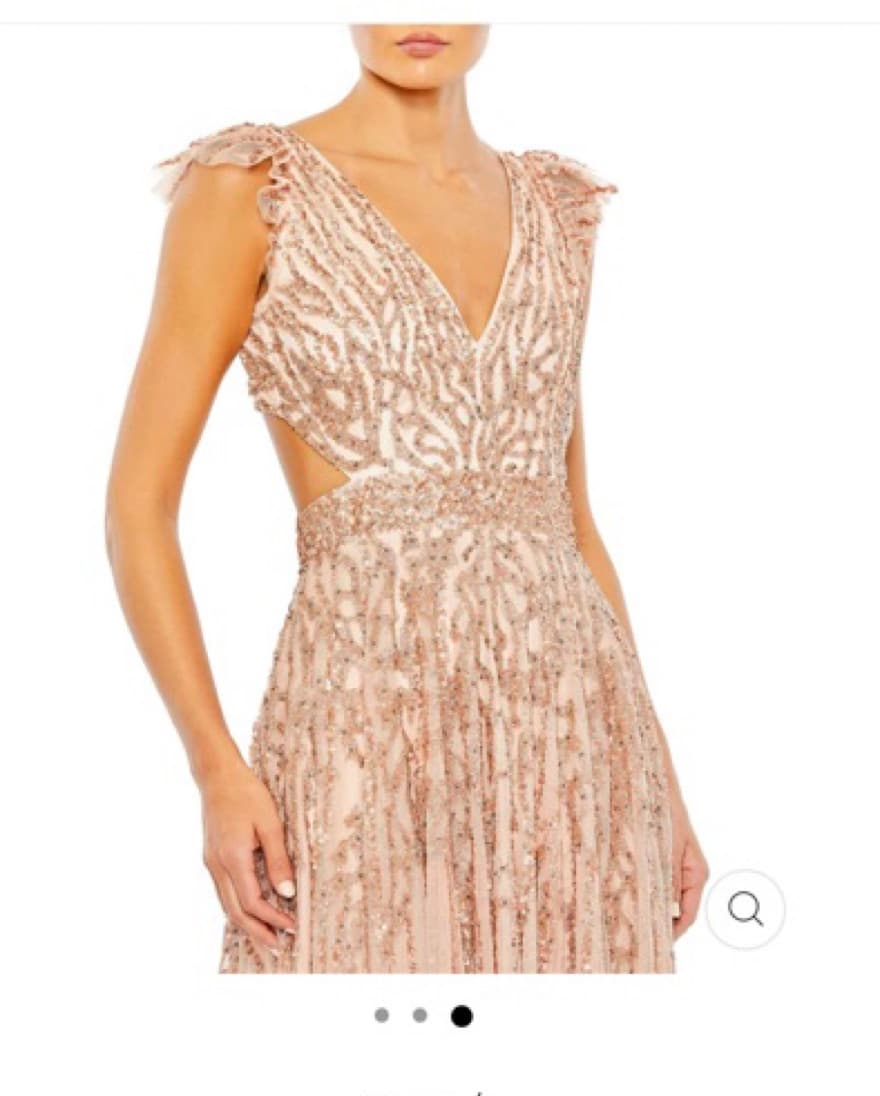 NEW Mac Duggal SEQUINED CAP SLEEVE GOWN - Image 3