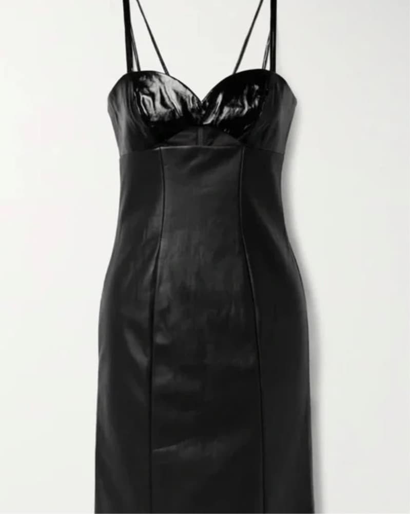 STAUD leather dress - Image 3