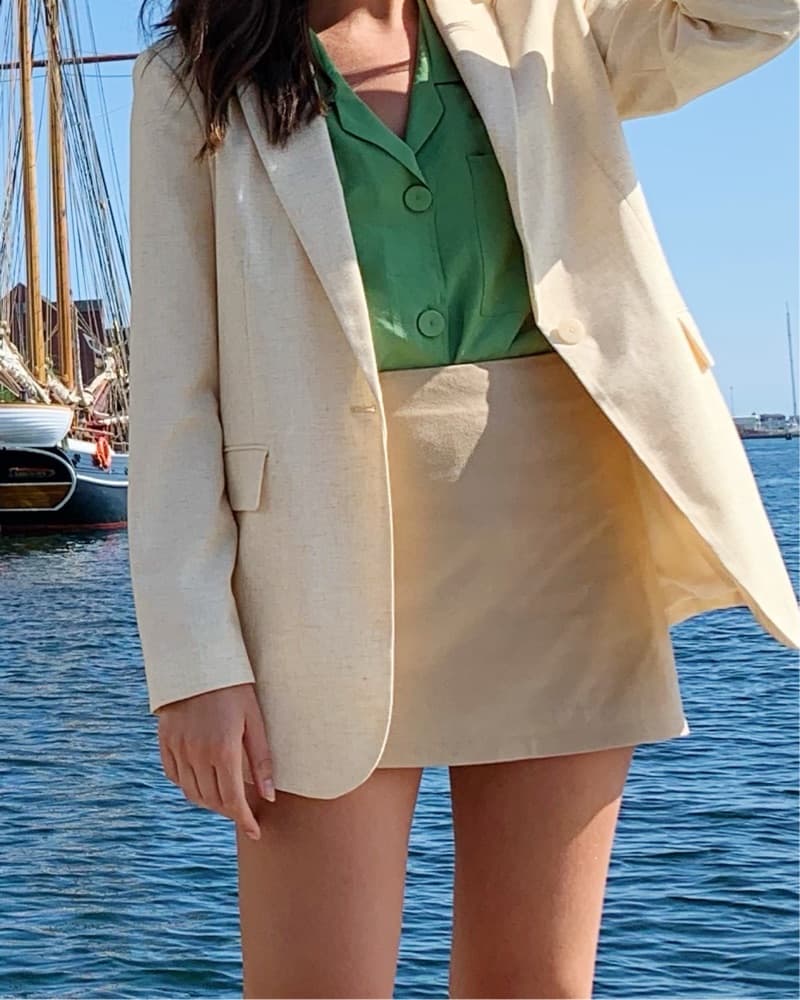 Chic Cream Blazer - Image 2