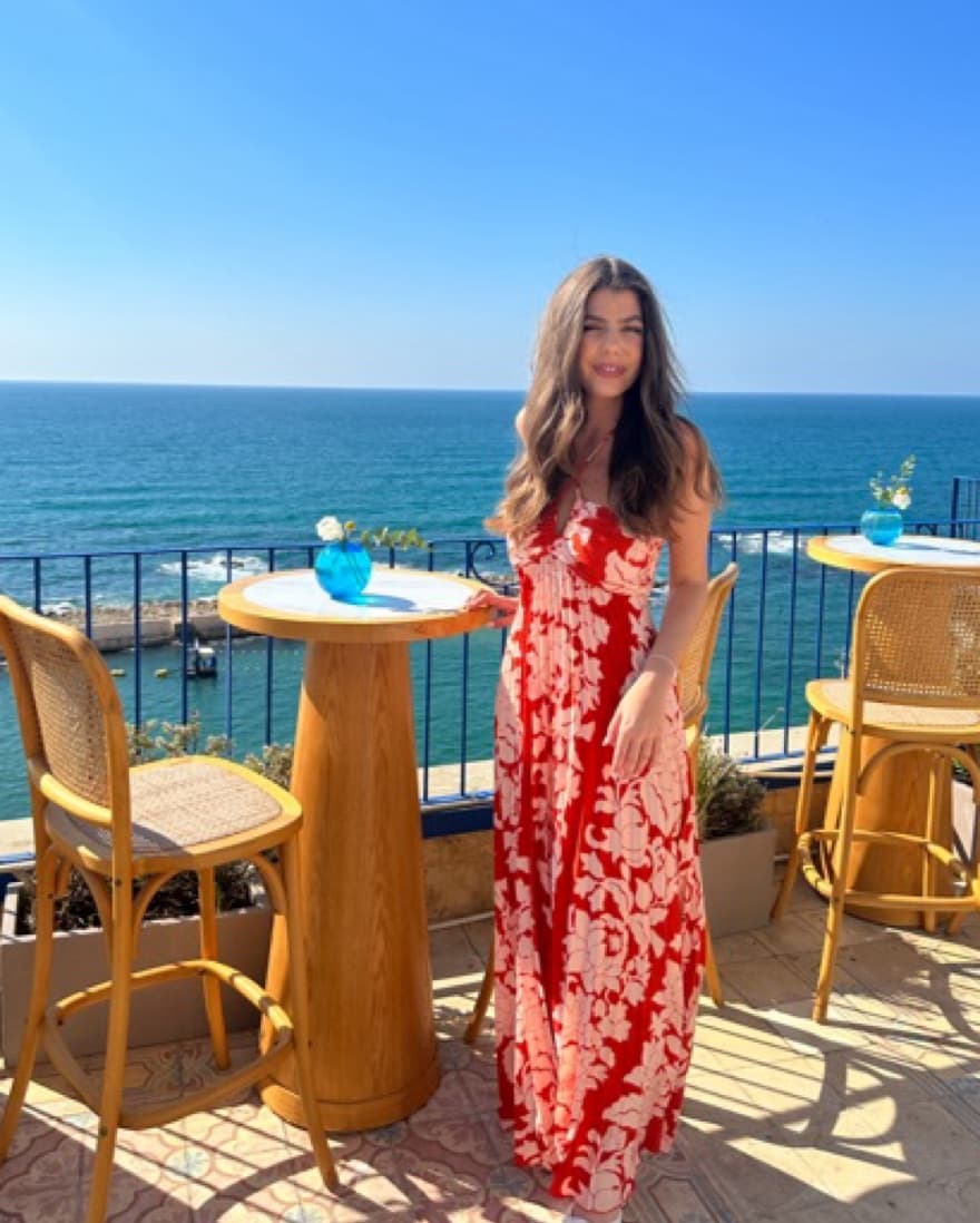 Red Floral Dress - Image 1