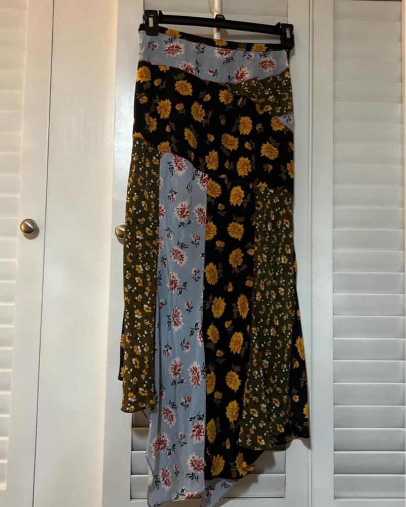 Veronica Beard Multi Pattern Midi Skirt  - Image 1