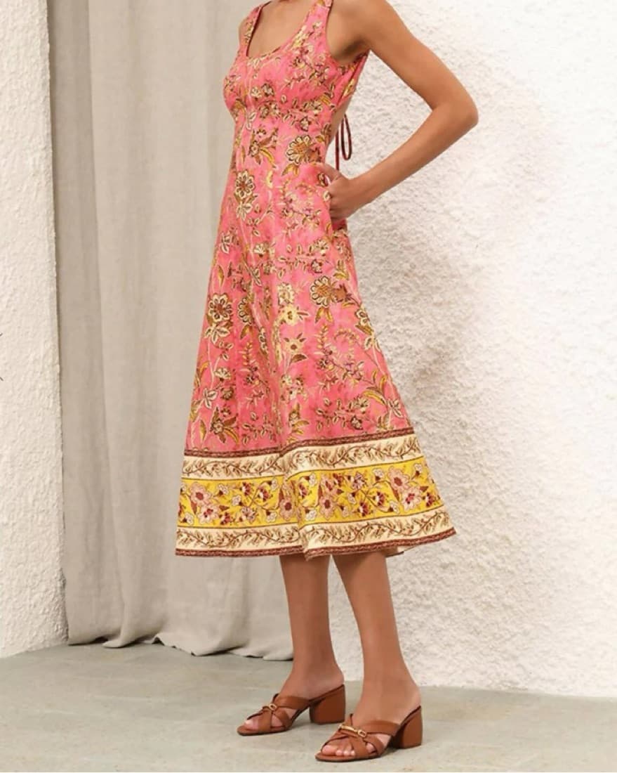 Zimmermann Junie Cut Out Midi Dress  - Image 1