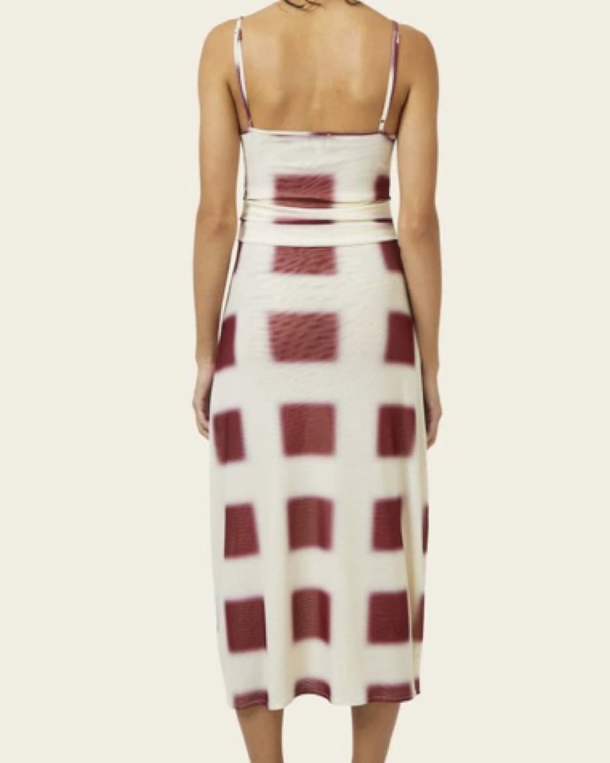 Vibrant Geometric Print Midi Dress - Image 4