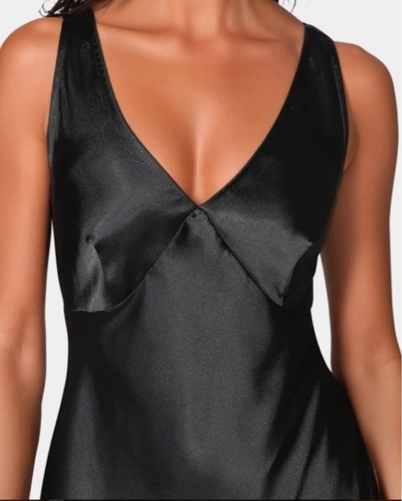bebe Satin Midi Dress - Image 2