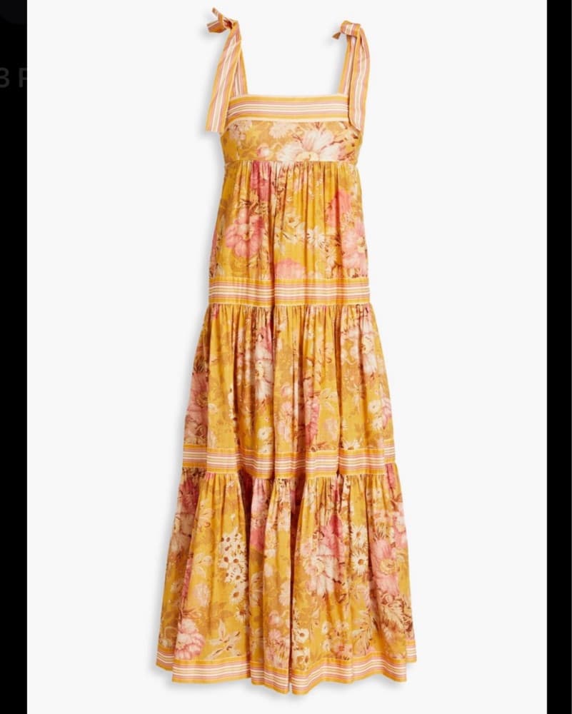Zimmermann Yellow Floral Dress - Image 1