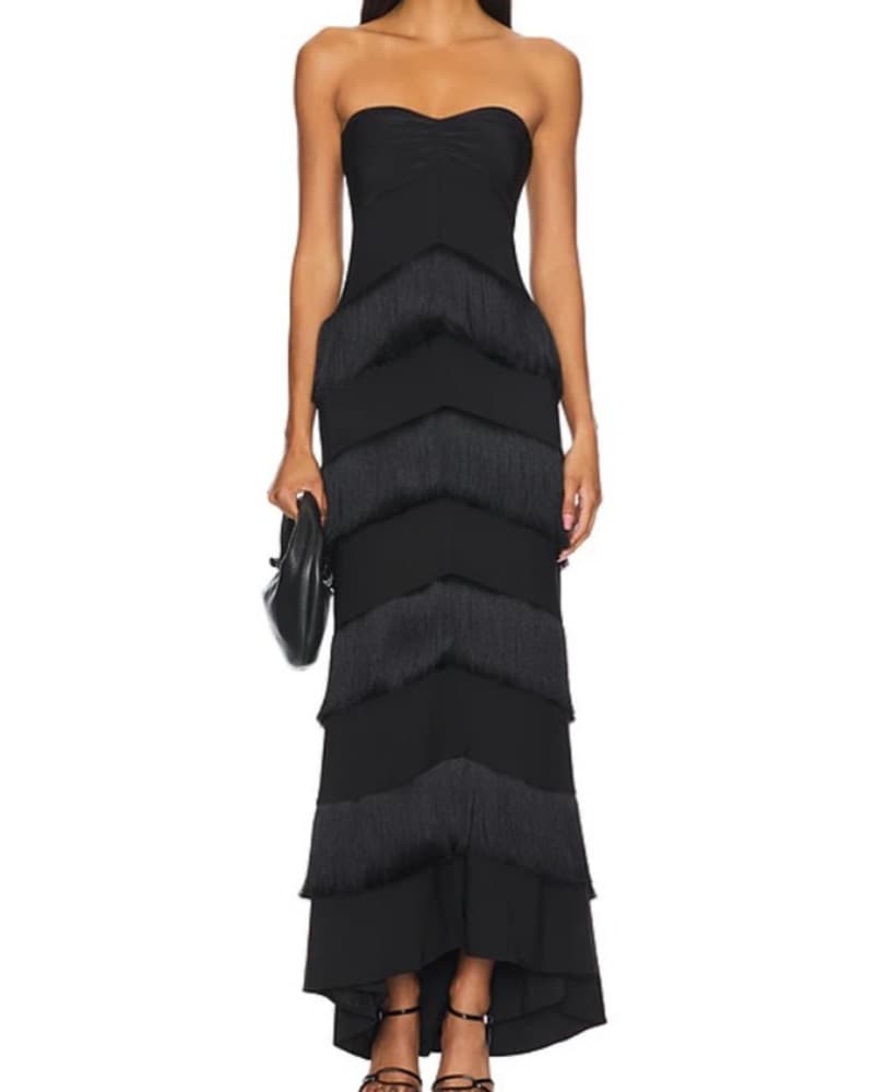 Fringe Maxi Dress - Image 1