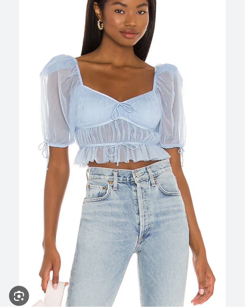 For Love & Lemons Sunshine Crop Top - Image 1