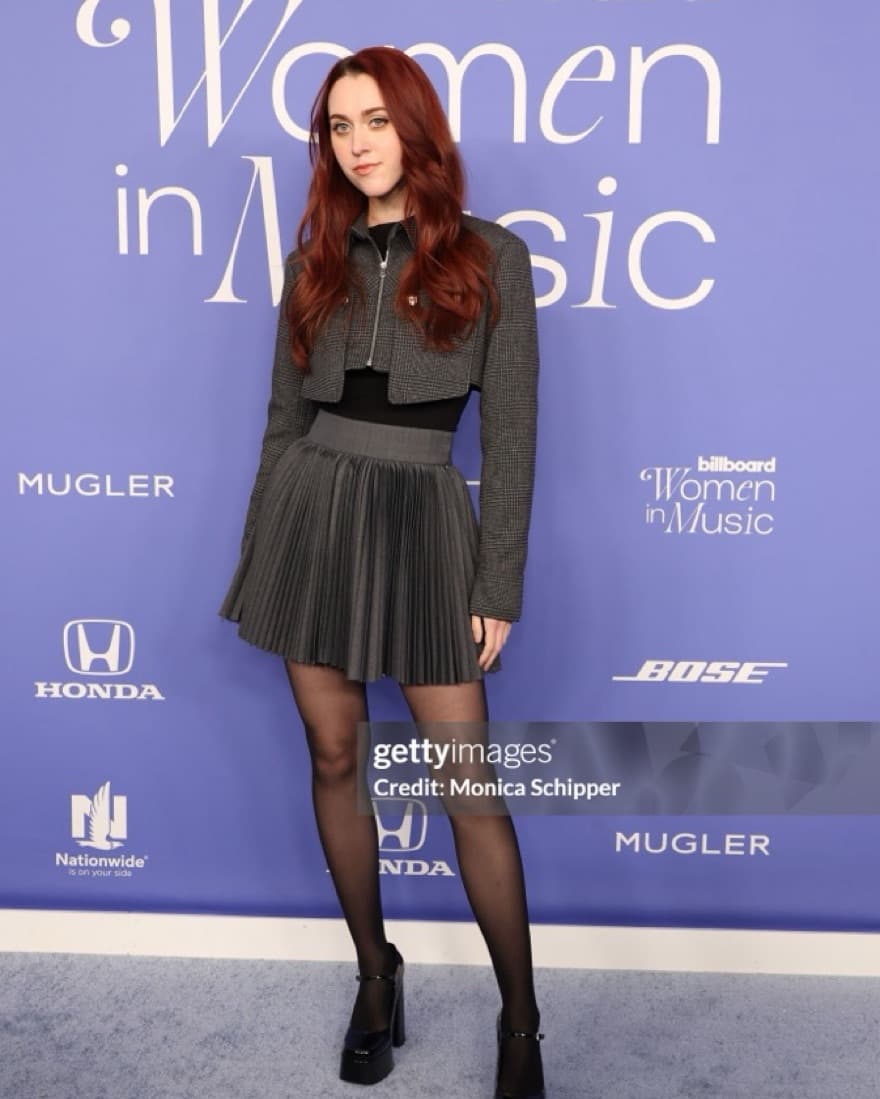 Matching Gray Crop Jacket/Skirt Set - Image 1