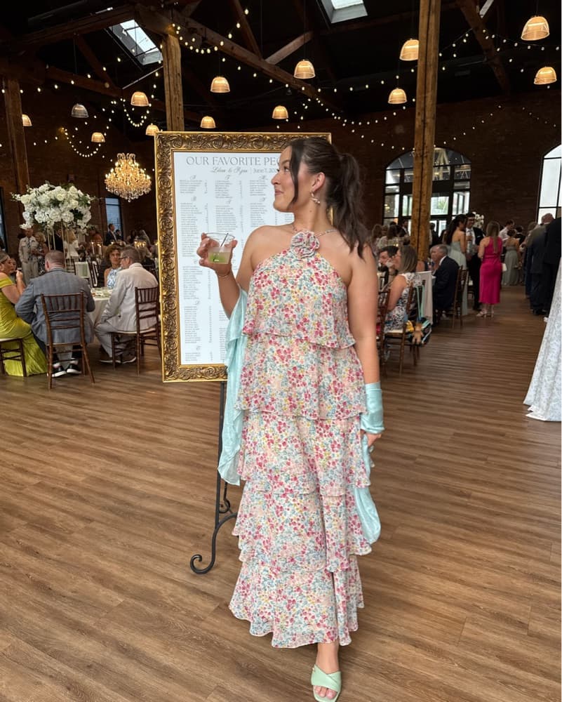 Floral Ruffled Dress - Image 1