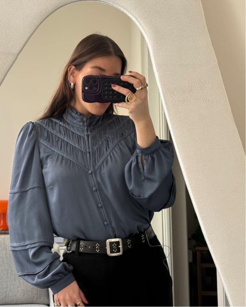 Veronica Beard Blue Blouse - Image 1