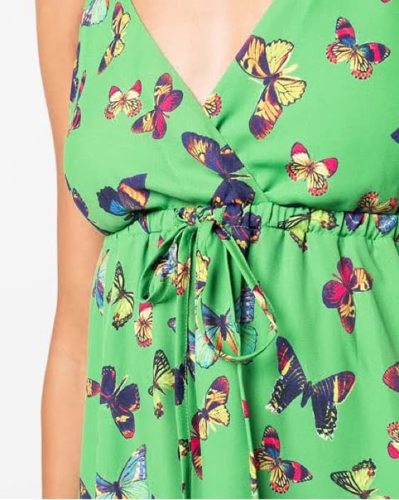 L'AGENCE Sachi Butterfly Print Maxi-Dres - Image 1
