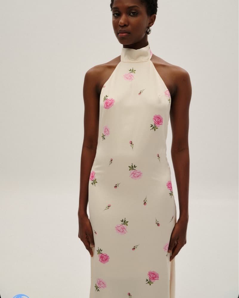 Floral Open Back Maxi Dress  - Image 3