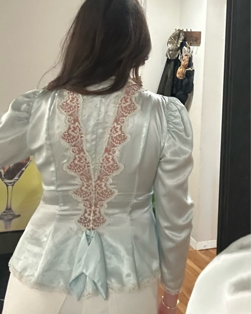 Vintage Victoria Secret Satin Blouse - Image 3