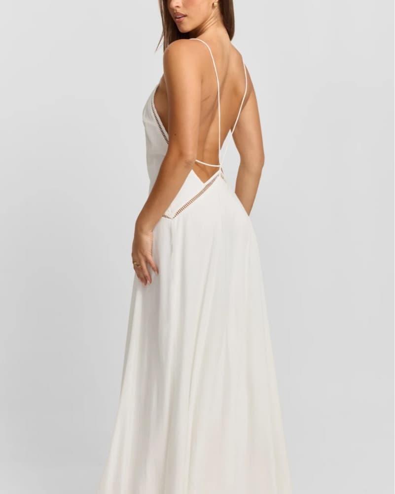 Posey Maxi Dress White - Image 2