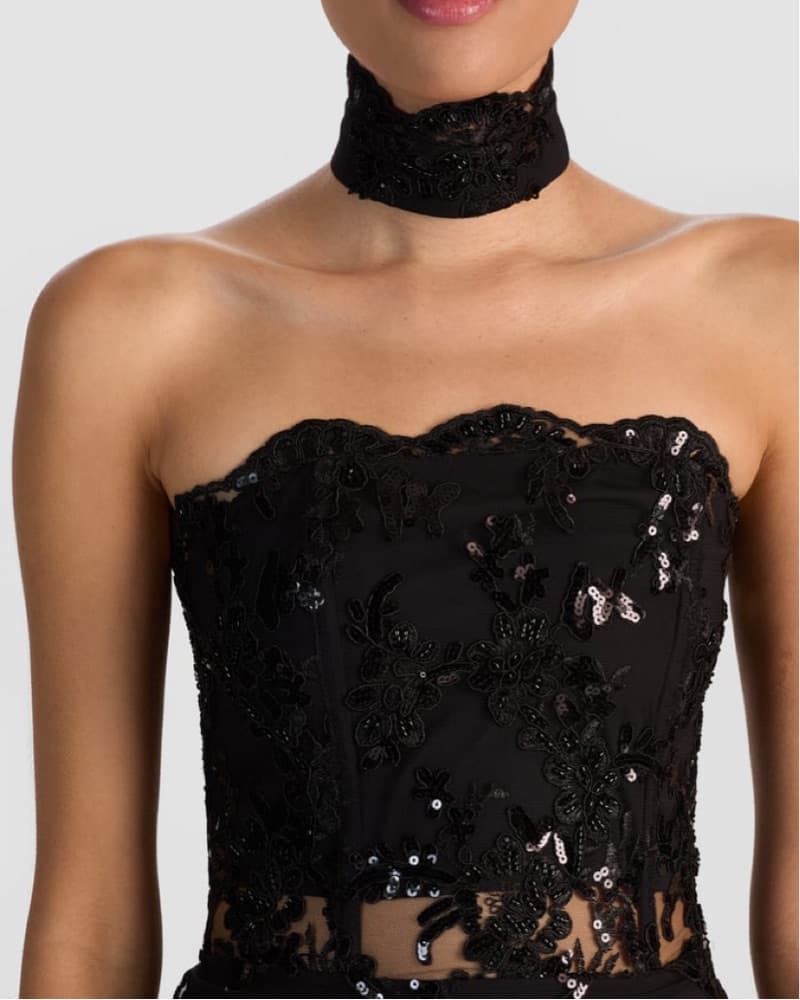 Alice and Olivia Sequin Mini Dress - Image 1