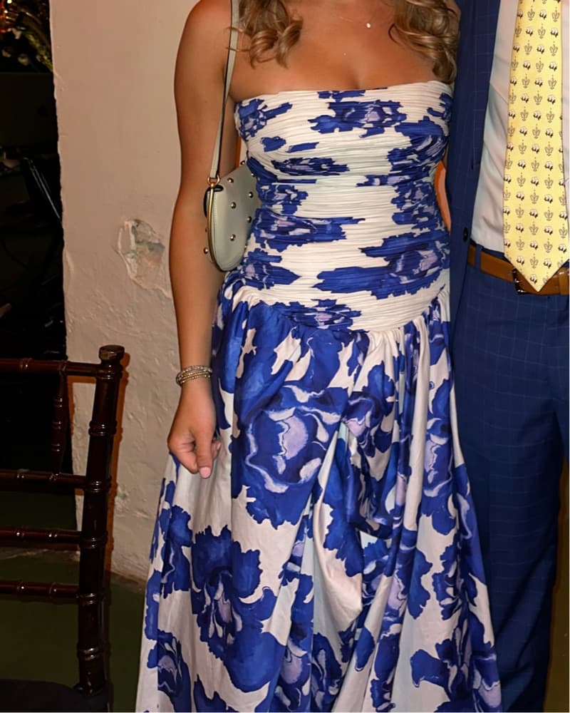 Aje Behold Maxi Dress - Blue - Image 3