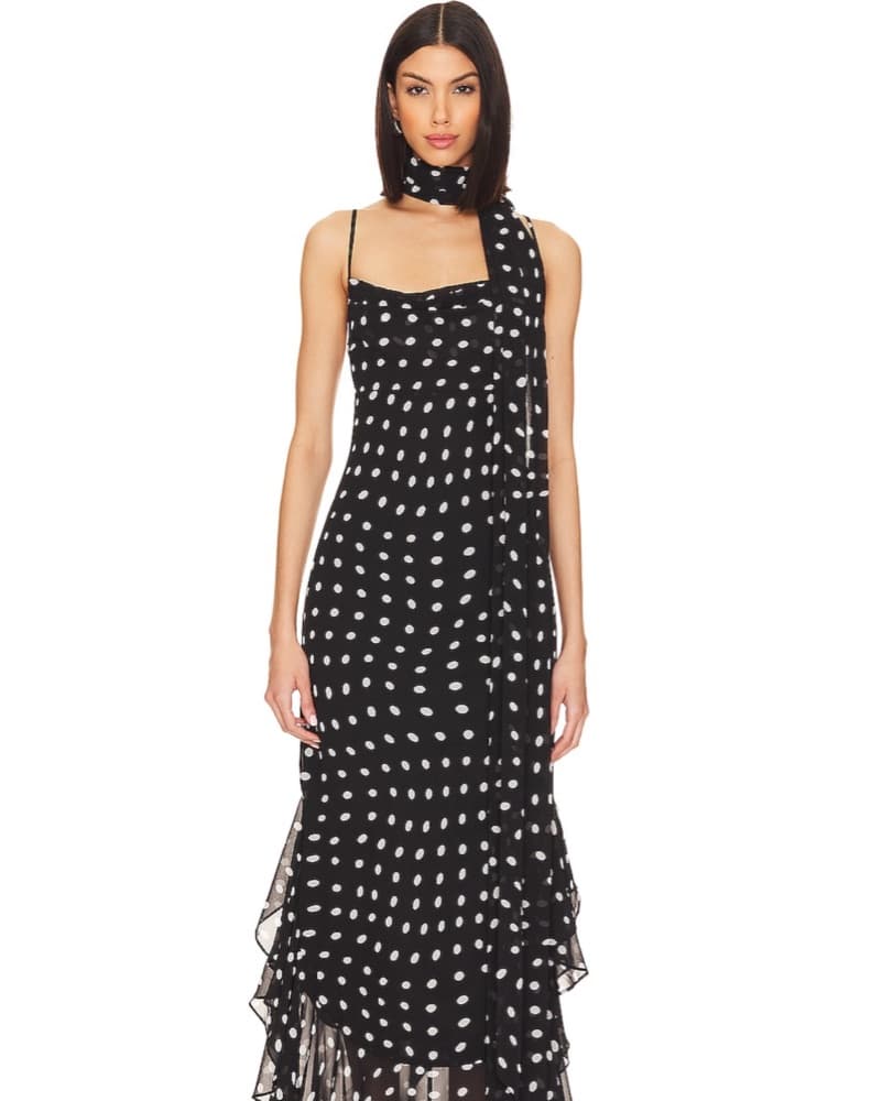 Polka Dot Long Dress  - Image 1