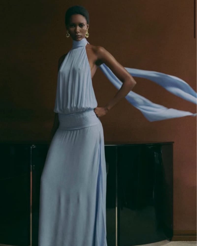 Arakii Deep Back Halter Dress  - Image 1