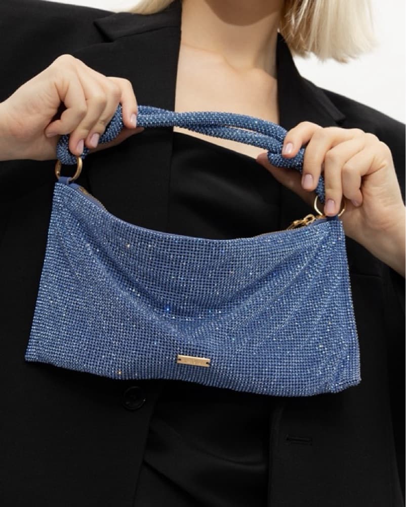 Blue Cult Gaia Rhinestone Hera Mini Bag - Image 1