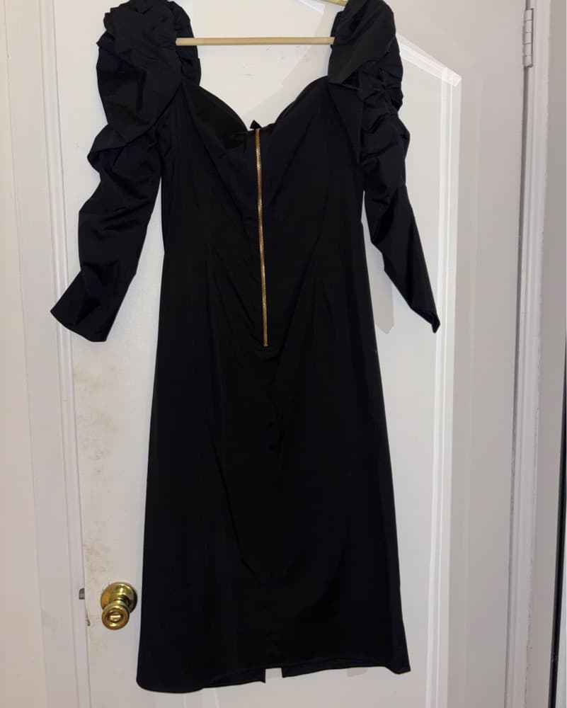Carolina Herrara Black Dress  - Image 3