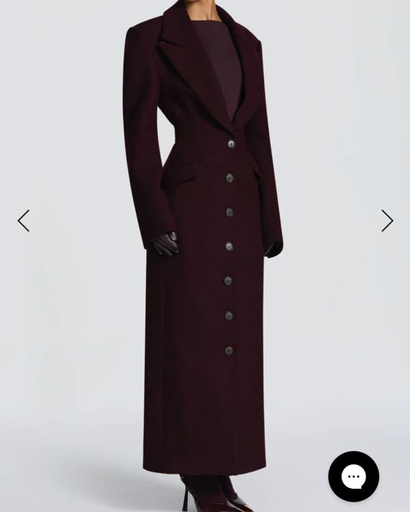 Plum coat  - Image 3