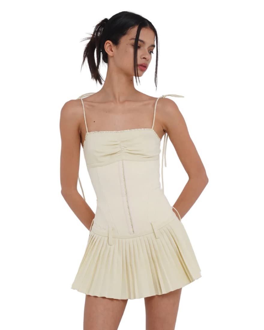 sweet chilling drop-waist pleated mini  - Image 2