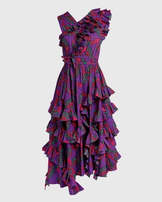 ULLA JOHNSON Imogen Printed Ruffled Maxi - Image 6